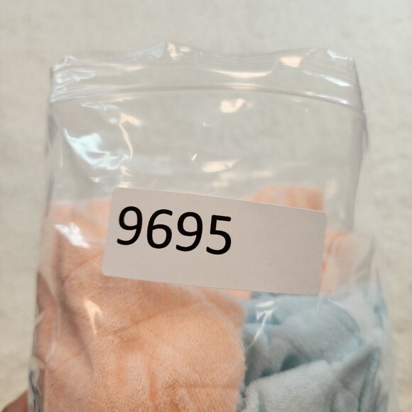 Vintage Nighties S Blue Pink 2p LOT Snap Button Front Pocket House Coat Granny - Picture 12 of 12